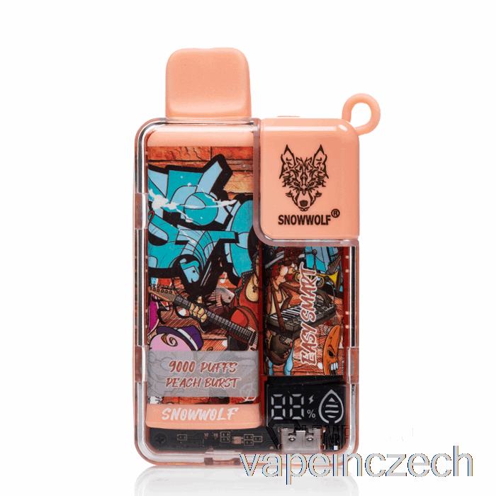 Snowwolf Easy Smart Ea9000 Jednorázový Peach Burst Vape Bez Nikotinu